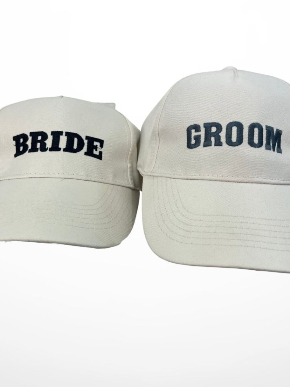 Bride and Groom Baseball Cap Set